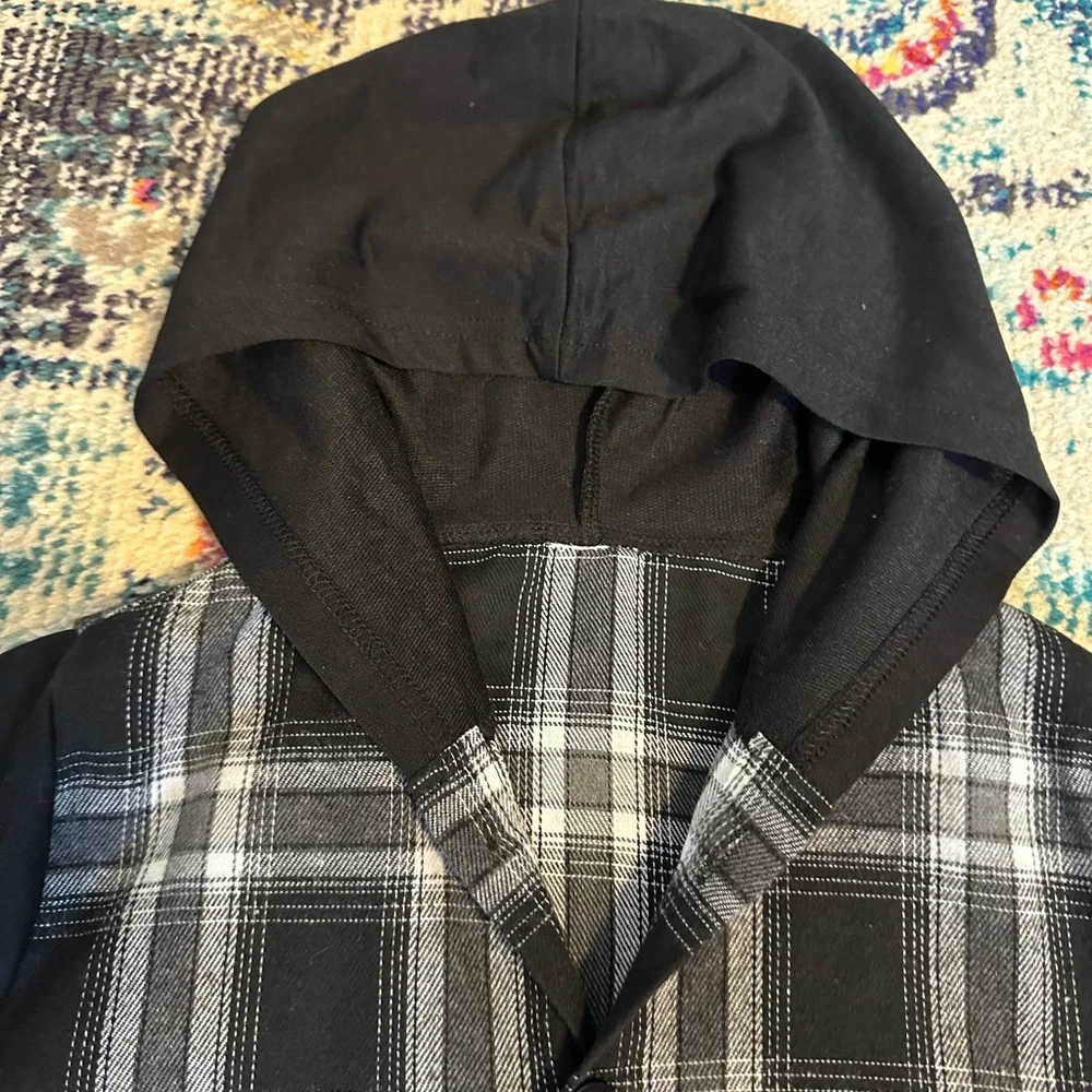 Boy’s Plaid Button Up Jacket
